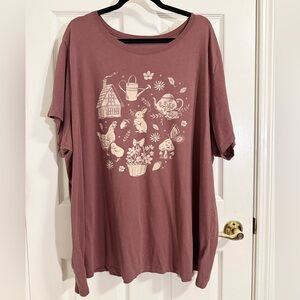 Torrid Heritage Mauve Cottagecore Graphic Tee